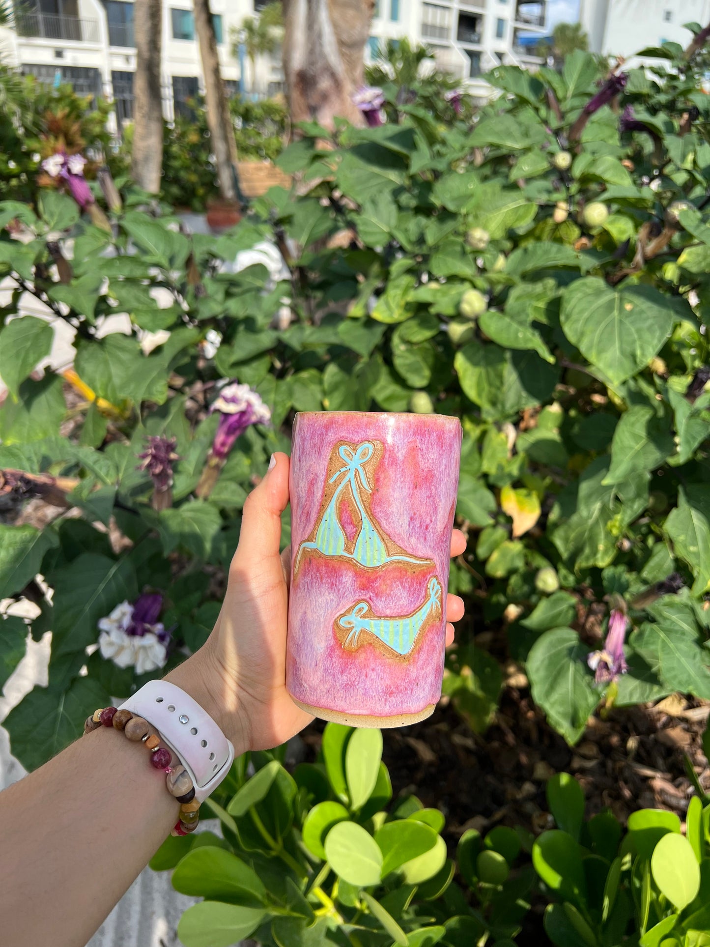 *pre-order* blue bikini sip cup