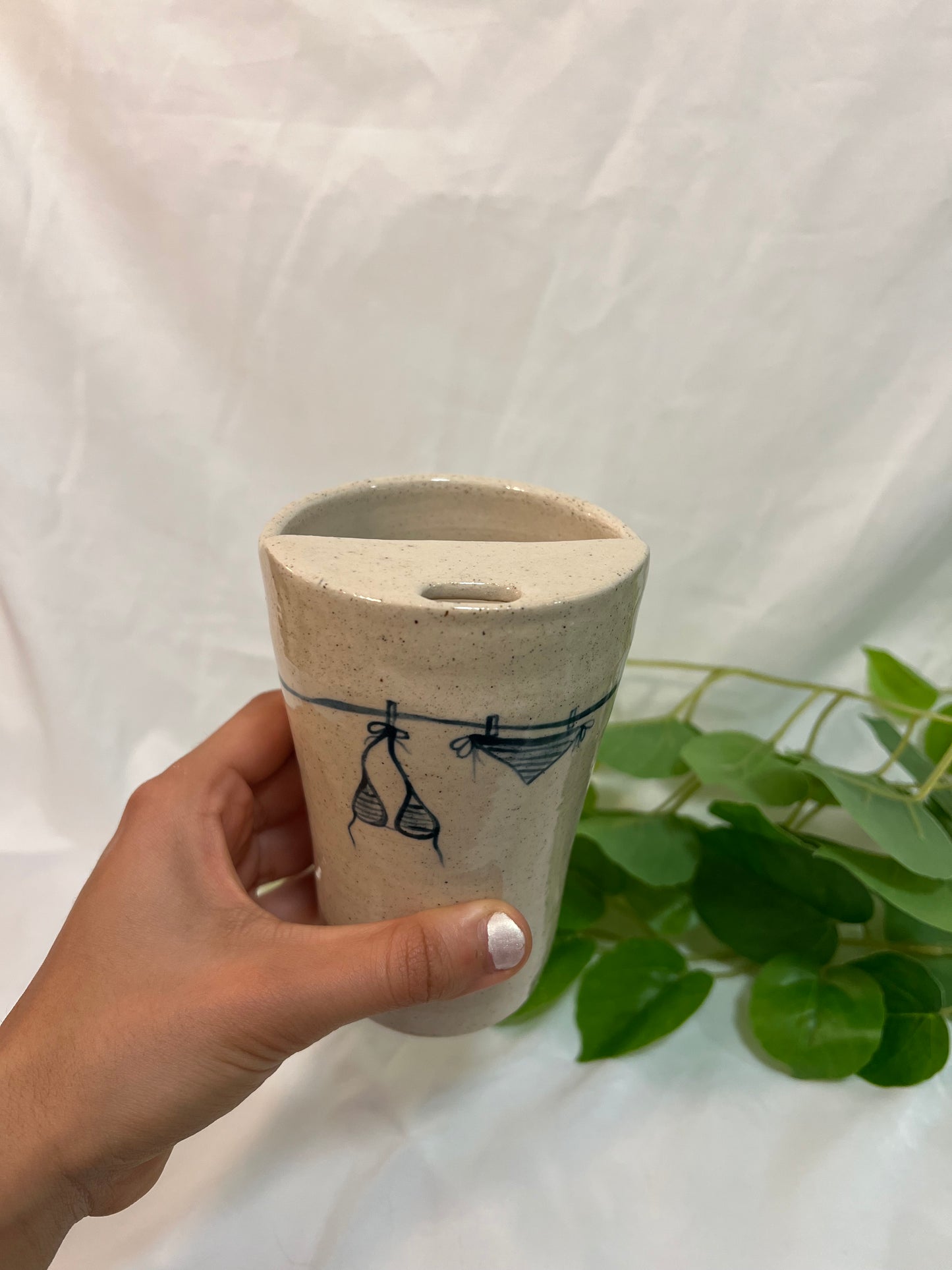*pre-order* white bikini sippy cup