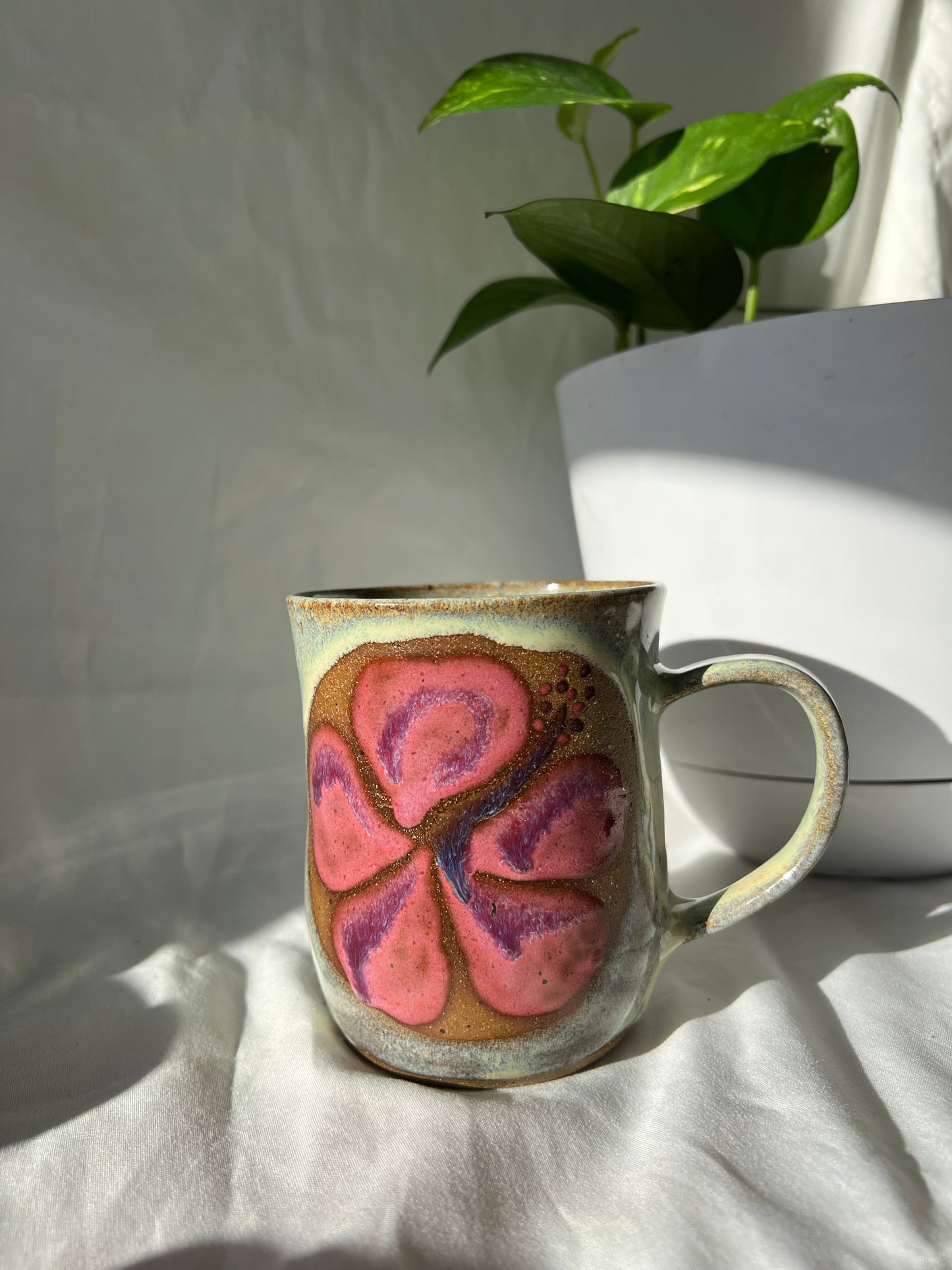 flowy hibiscus mug